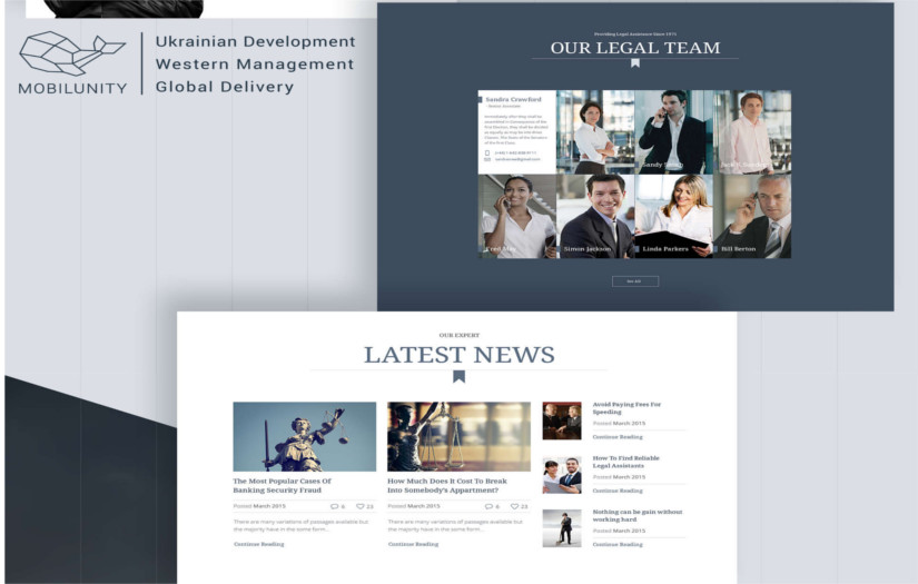 Legal Advice Office Website by Mobilunity screenshot 3